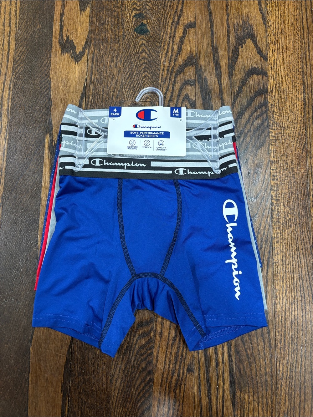 Champion boys Boxer Briefs 4 pack size 8/10